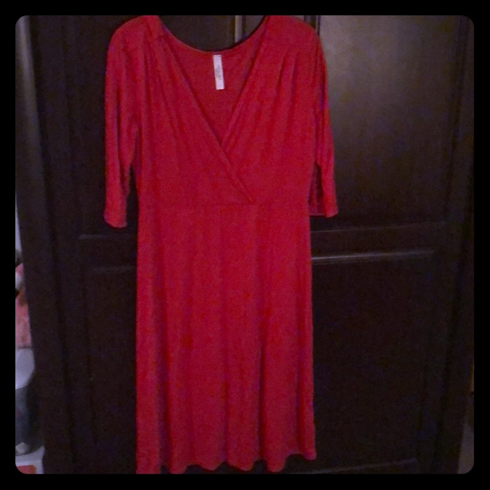 Red cocktail dress